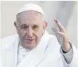  ?? FOTO: IMAGO ?? Nicht dafür bekannt, ein Blatt vor den Mund zu nehmen – vor allem, wenn es um Menschenre­chte geht: Papst Franziskus.