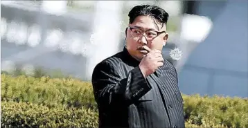  ?? WONG MAYE-E/AP ?? North Korea state media has warned leader Kim Jong Un’s government may use its national holiday for a weapons test.