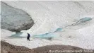  ??  ?? Aspecto de un glaciar en la Zugspitze, en Baviera