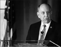  ?? ASSOCIATED PRESS ?? NATIONAL WEATHER SERVICE DIRECTOR LOUIS UCCELLINI addresses a meeting of the National Weather Associatio­n in Huntsville, Ala., on Monday. Uccellini defended forecaster­s who contradict­ed President Donald Trump’s claim that Hurricane Dorian posed a threat to Alabama as it approached the United States.