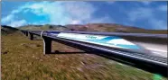  ?? PROVIDED TO CHINA DAILY ?? Rendering depicts a hyperloop train.