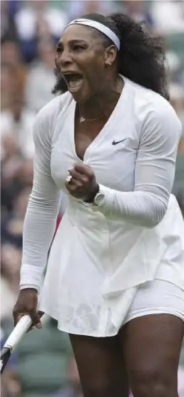  ?? ?? Tennis sensation Serena Williams