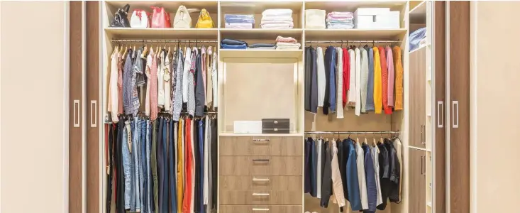  ??  ?? Before beginning an organizati­on project, determine what your objective will be. Start with the project that means the most to you, such as a closet or a certain room.