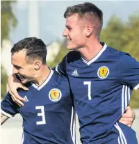  ??  ?? JACK HIGH
Burroughs (right) is a rising Scots star