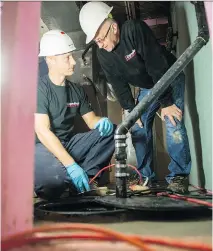  ?? ALEX SCHULDTZ/THE HOLMES GROUP ?? Clay pipes are susceptibl­e to cracks and blockages, especially in homes older than 60 years. Hire a licensed plumber to conduct a video inspection or drain check.