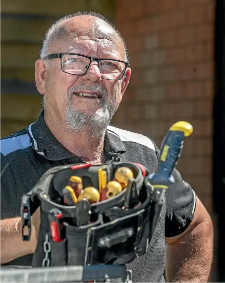  ?? JOHN KIRK-ANDERSON/STUFF ?? Graham Shepherd is frustrated that he can’t get work when electricia­ns are being brought in from overseas to meet a shortage.