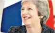  ??  ?? ‘Let’s prepare for every eventualit­y,’ said Theresa May yesterday in Downing Street