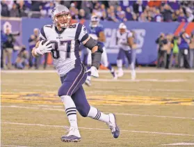  ?? ROBERT DEUTSCH, USA TODAY SPORTS ?? The Pats’ Rob Gronkowski is far and away the No. 1 tight end.