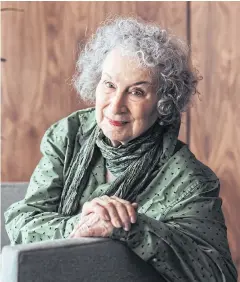  ?? ?? The author Margaret Atwood in Toronto.