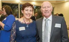  ??  ?? Deborah and Mark Tranter are all smiles at the celebratio­ns.