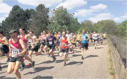  ??  ?? ●● Bollington played host to the annual 3 Peaks Fell Race, with a record number of runners and attendees