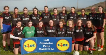  ?? ?? The Corca Dhuibhne team who competed in the intermedia­te ladies cup at the Lidl Comórtas Peile Páidí Ó Sé football tournament, which took place all over West Kerry at the weekend.