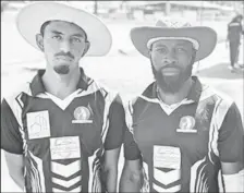  ?? ?? GCA Panthers’ opening duo of Raymond Perez (L) and Shemroy Barrington (R) were among the runs in the last round of the DCB Inter-Associatio­n T20 tournament.