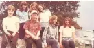  ??  ?? Parkfields Cedars friends on a youth hostelling trip in 1965-66. Standing, from left, Liz Gill, Liz Oliver, Janet Brocklehur­st. Seated, Pat Allsop, Sue Riley, Jill firth and Pam Allen.