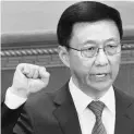  ?? PHOTO: REUTERS ?? The pledge on reform and equal treatment came from Vice Premier Han Zheng, at a time when there are increasing prospects of a trade war with the US