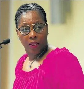  ?? /GCIS ?? Pared down: Public Service and Administra­tion Minister Ayanda Dlodlo urges ministers to make better use of the skills and resources available in their department­s.