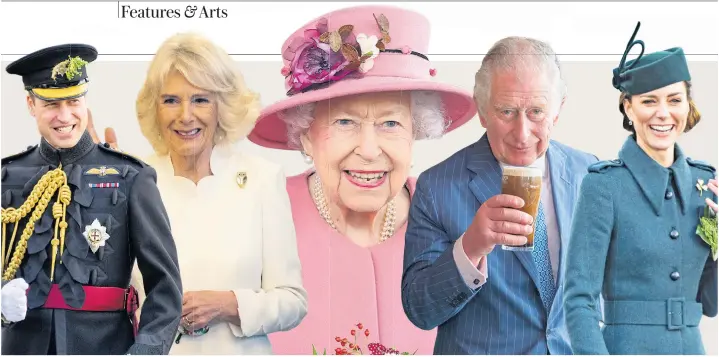  ?? ?? Royal duties: the Prince of Wales, the Duchess of Cornwall, and the Duke and Duchess of Cambridge represente­d the Queen at the Commonweal­th Day Service (below)