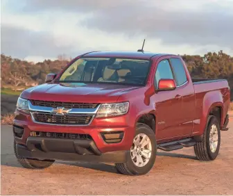  ?? CHEVROLET ?? The average price of a year-old Chevrolet Colorado in the Detroit area is just 11.2% lower than a new model, according to research by iseecars.com.
