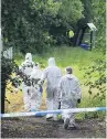  ??  ?? GRISLY FIND Cops in park