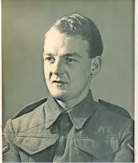  ?? ?? In uniform Henry (Harry) Leishman from around 1945