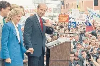  ?? GEORGE WIDMAN THE ASSOCIATED PRESS FILE PHOTO ?? Then Sen. Joe Biden announced his candidacy for president in 2007 with his wife, Jill, at his side. He would later become Barack Obama’s vice-president.