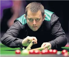  ??  ?? Mark Allen suffered a shock Belfast defeat.