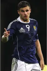  ??  ?? Scotland player: David Goodwillie