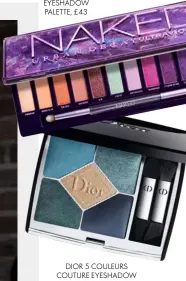  ??  ?? URBAN DECAY NAKED ULTRAVIOLE­T EYESHADOW PALETTE, £43