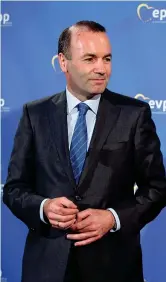  ??  ?? Chi èManfred Weber, 45 anni, è il presidente del gruppo del Partito popolare europeo all’europarlam­ento