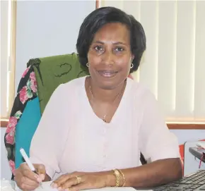  ?? Photo: Ministry of Health and Medical Services ?? Maca Temoirokom­alani, the Acting National Advisor for Dietetics and Nutrition section of the Ministry of Health and Medical Services.