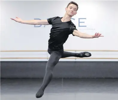  ?? JOHN MAHONEY ?? Quintin Cianci has been accepted into the Royal Winnipeg Ballet school’s profession­al division.