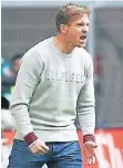  ?? FOTO: DPA ?? Der nette Herr Nagelsmann kann auch ganz schön laut werden.