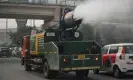  ?? An anti-smog gun is utilised in Delhi. Photograph: Arun Sankar/AFP/Getty Images ??