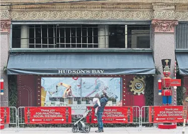  ?? STEVE RUSSELL TORONTO STAR ?? Hudson’s Bay has had its share of struggles during the pandemic, including a public legal battle over unpaid rent.