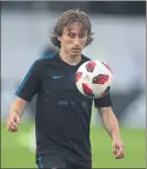  ?? FOTO: EFE ?? Luka Modric quiere dar una alegría