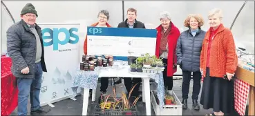  ?? ?? At the handover of funds, were Timmy Mulchinock, Sister Eileen Nash (PBVM), with Tadhg Mulchinock of EPS who presented a cheque to Sister Lois Greene (PBVM), director of Nano Nagle Birthplace, with Maeve Lankford (Vice Chair Board of Management of NNB) and Sister Mary Quinn (PBVM Administra­tor NNB).