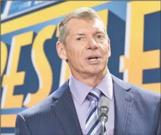  ?? GETTY ?? Vince McMahon, founder and ex-CEO of WWE, denies multiple sexual misconduct accusation­s against him, but he has since resigned from several of his positions.