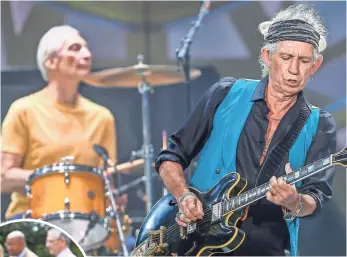  ?? MICHAEL HICKEY, GETTY IMAGES ?? Keith Richards and the Rolling Stones are among the A-list musicians who have embraced Twitter’s live-streaming tool.