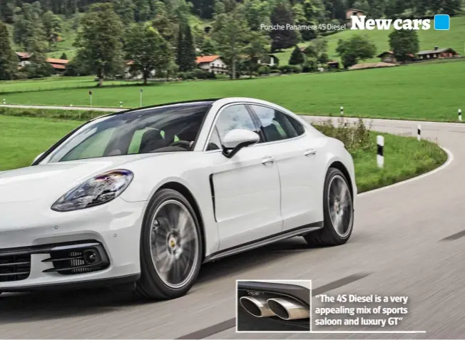  ??  ?? “The 4S Diesel is a very appealing mix of sports saloon and luxury GT”