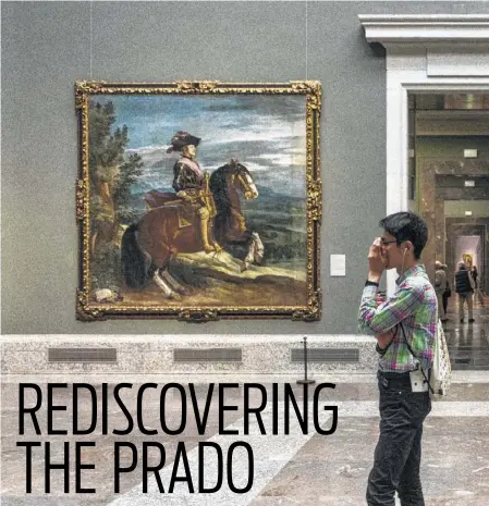  ??  ?? Two equestrian works by Velázquez — known as the “painters’ painter” — are on display in Gallery 12 in the Prado Museum in Madrid.