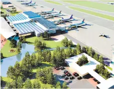  ?? FOTO: EL HERALDO ?? Este es el diseño del aeropuerto internacio­nal de Palmerola que se va a construir a partir de junio o julio del presente año.