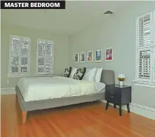  ??  ?? MASTER BEDROOM