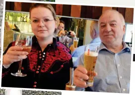  ??  ?? Before the trauma: Miss Skripal and father Sergei