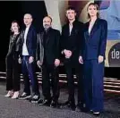  ?? Foto: Marc Wilwert ?? Prominente Jury: Marie Jung, Nadav Lapid, Asghar Farhadi, Niels Schneider, Agathe Rouselle (v.l.n.r.)