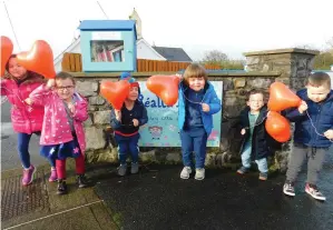  ??  ?? The children outside their Pre-School in Coolaney.