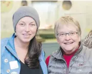  ??  ?? Naturalist Francie Morgan, left, and chair of the Sanctuary Society board of directors Joan Cowley