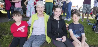  ??  ?? Tighe, Kathleen, Elle and Paddy Healy