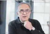  ?? JASPER JUINEN BLOOMBERG ?? Sergio Marchionne: Fuelled by a dozen espressos a day and packs of Muratti cigarettes.