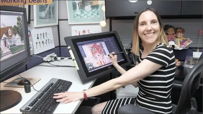  ?? PICTURE: DISNEY ?? Carol Berke, colour stylist, at her desk.