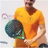  ??  ?? Alessandro Lupi, giornalist­a Sky Sport e grande appassiona­to di Padel